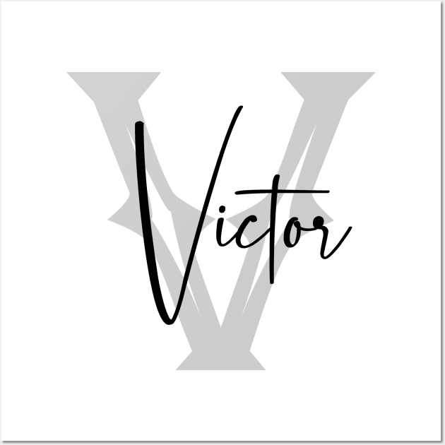 Victor Second Name, Victor Family Name, Victor Middle Name Wall Art by Huosani